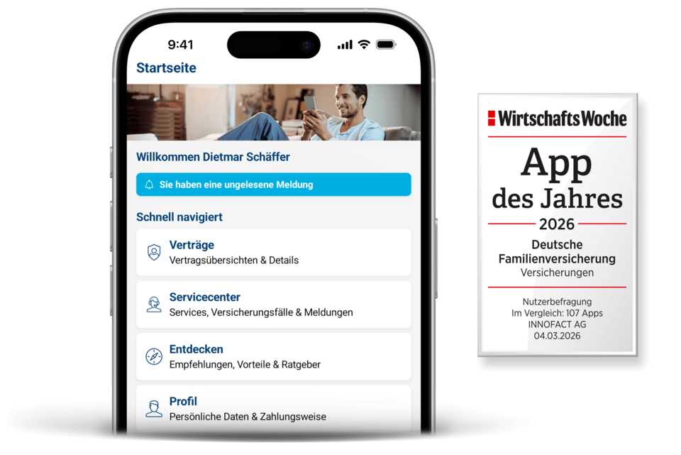 Handy mit DFV-App und Siegel Handy mit DFV-App und Siegel