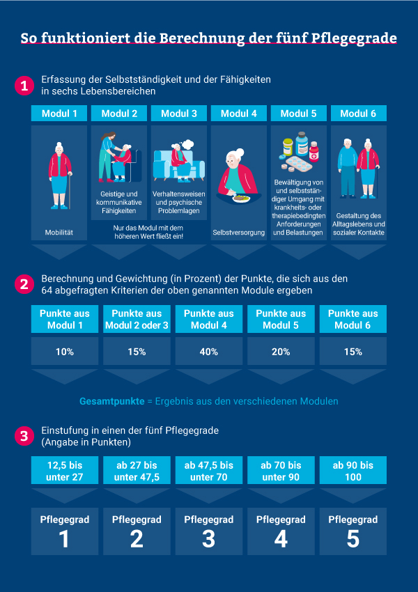 Berechnung Pflegegrade