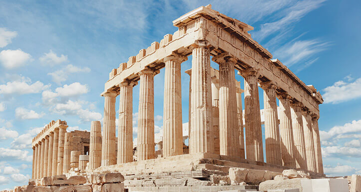 Parthenon auf der Akropolis in Athen Parthenon auf der Akropolis in Athen