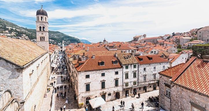 Blick über die Altstadt von Dubrovnik Blick über die Altstadt von Dubrovnik