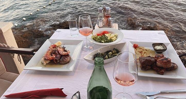 Abendessen am Meer Abendessen am Meer