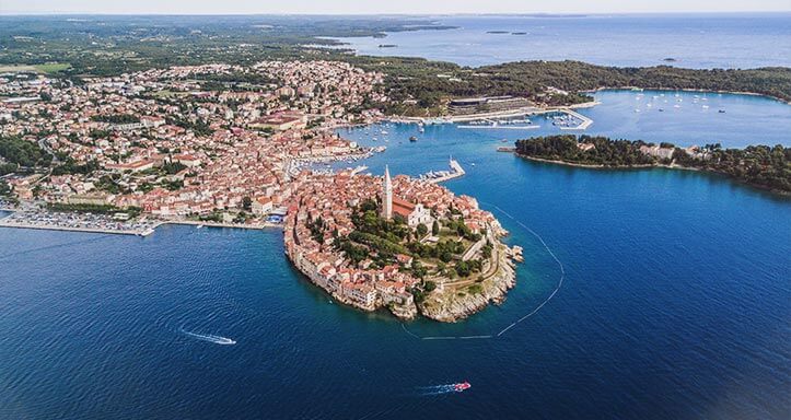 Luftaufnahme auf Rovinj Luftaufnahme auf Rovinj