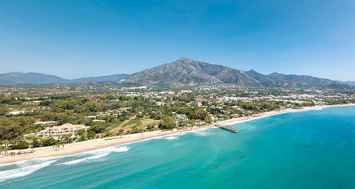 Panoromablick auf die Costa del Sol Panoromablick auf die Costa del Sol