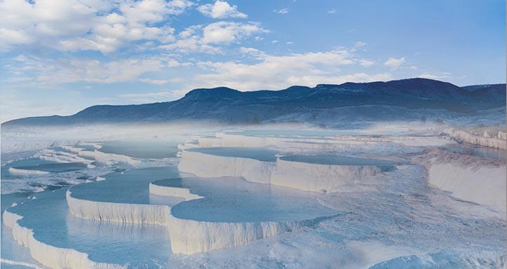 Natürliche Terrassen in Pamukkale Natürliche Terrassen in Pamukkale