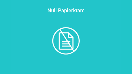 Eine App. Null Papierkram.