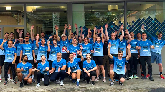 DFV Team vor dem JP Morgan Lauf